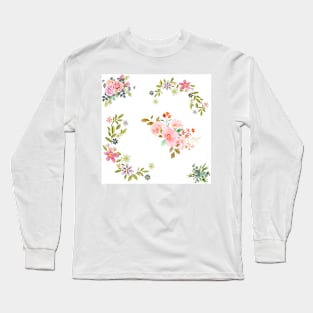 Flower Pattern Long Sleeve T-Shirt